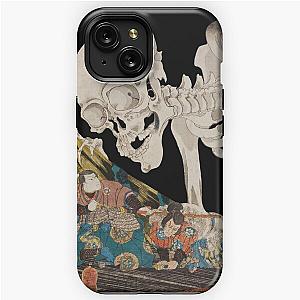 Skeleton Ghost Ukiyo-e Woodblock Print iPhone Tough Case