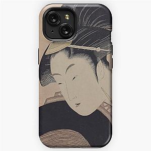 Vintage Japanese Ukiyo-e Woodblock Print Geisha Portrait III iPhone Tough Case