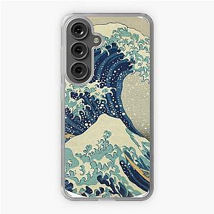 The Great Wave off Kanagawa - Japanese Ukiyo-e Tsunami Wave Painting Circle Samsung Galaxy Soft Case