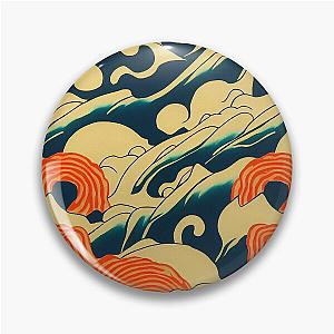 Ukiyo-e Waves Pin