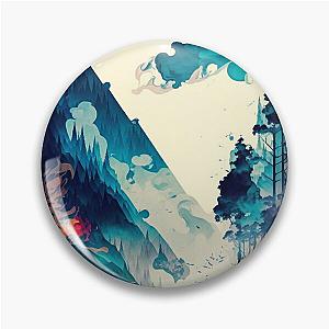 Ukiyo e style Landscape Pin