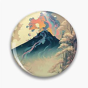 Ukiyo e style Landscape Pin