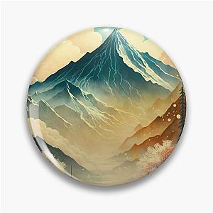 Ukiyo e style Landscape Pin