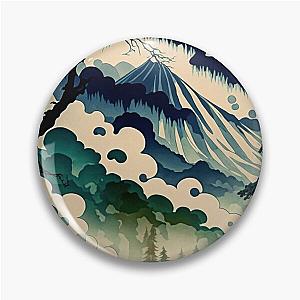 Ukiyo e style Landscape Pin