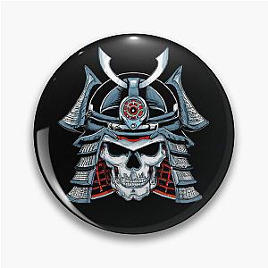 "Death of a Samurai" Japanese Ukiyo-e Skull Pin