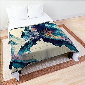 Ukiyo e style Landscape Comforter