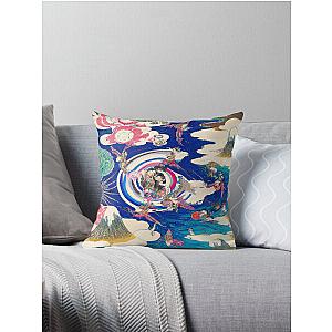 Ukiyo-e Psychedelic Throw Pillow