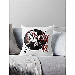 Ukiyo-E Dragon (v.2) Throw Pillow