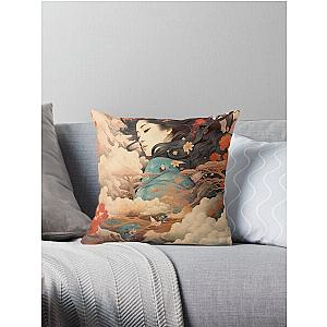 Ukiyo-e art Throw Pillow