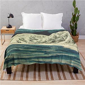 ukiyo-e glaciers Throw Blanket