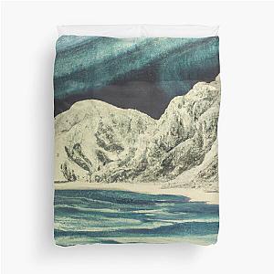 ukiyo-e glaciers Duvet Cover