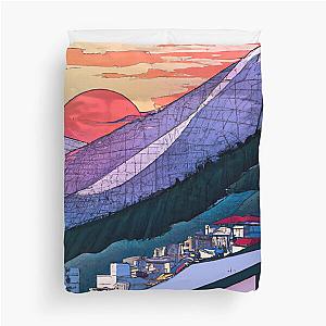 Ukiyo-e City Art Duvet Cover