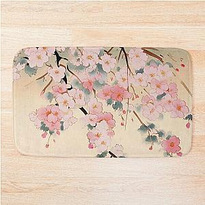 Japanese Ukiyo-e Art Sakura Cherry Blossoms 3 Bath Mat