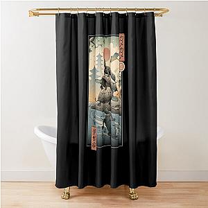 Kame Kame Ukiyo-e Shower Curtain