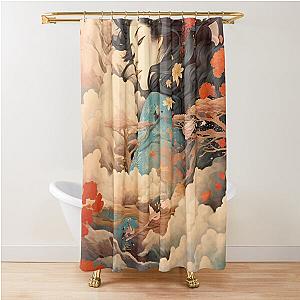 Ukiyo-e art Shower Curtain