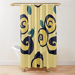 Ukiyo-e Floral Pattern Shower Curtain