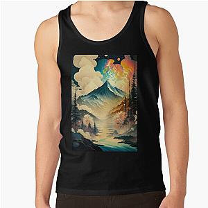 Ukiyo e style Landscape Tank Top