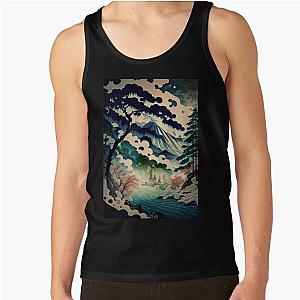 Ukiyo e style Landscape Tank Top