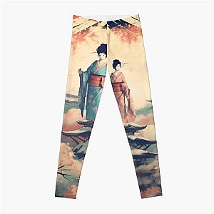 Ukiyo-e art Leggings