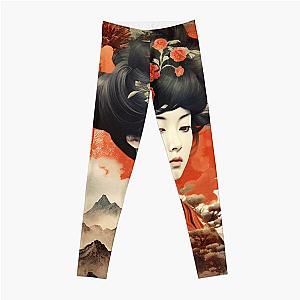 Ukiyo-e art Leggings