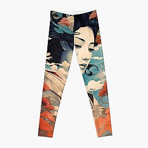 Ukiyo-e art Leggings