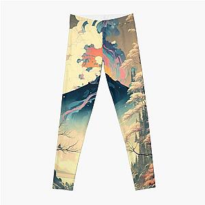 Ukiyo e style Landscape Leggings