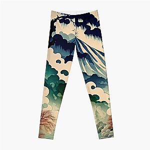 Ukiyo e style Landscape Leggings