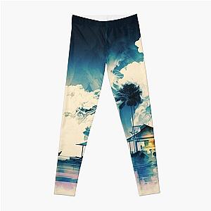 Landscape Painting, ukiyo-e art style Leggings