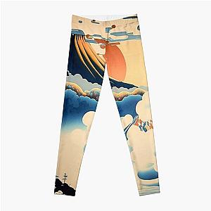 Landscape Painting, ukiyo-e art style Leggings