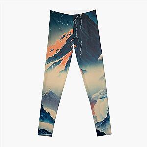 Landscape Painting, ukiyo-e art style Leggings