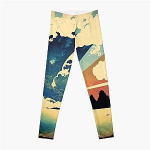 Landscape Painting, ukiyo-e art style Leggings