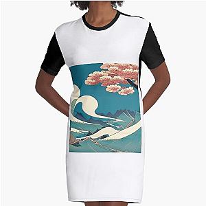 Ukiyo-e picture of floating world  Graphic T-Shirt Dress