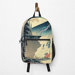 Ukiyo e style Landscape Backpack