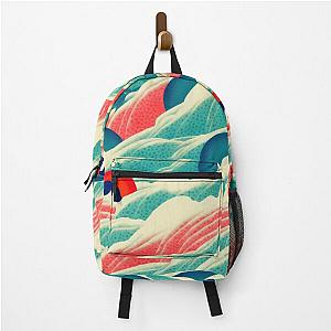 Ukiyo-e Wave Pattern Backpack