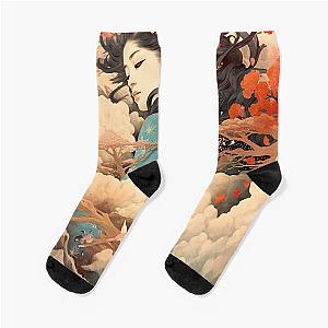 Ukiyo-e art Socks