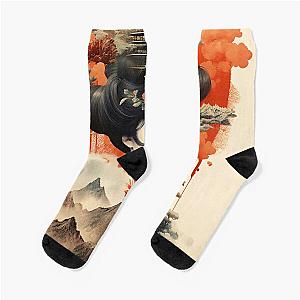 Ukiyo-e art Socks