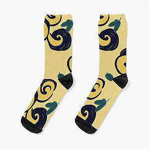 Ukiyo-e Floral Pattern Socks