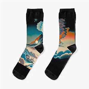 Landscape Painting, ukiyo-e art style Socks