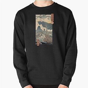 Jurassic Ukiyo-e 1 Pullover Sweatshirt