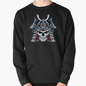 "Death of a Samurai" Japanese Ukiyo-e Skull Pullover Sweatshirt