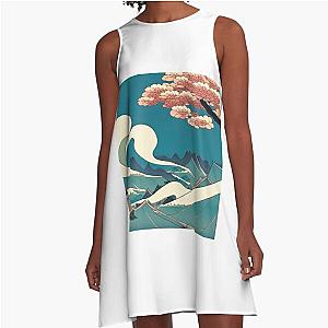 Ukiyo-e picture of floating world  A-Line Dress