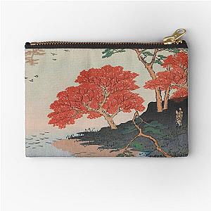 Inside Akiba Shrine Vintage Ukiyo-e Japanese Art Zipper Pouch