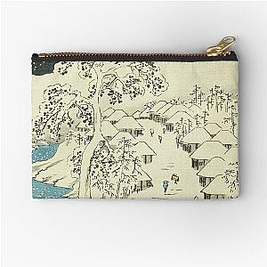 Fujikawa - Vintage Japanese Ukiyo-e Woodblock Zipper Pouch