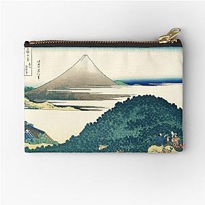 Hokusai The coast of seven leagues in Kamakura by the Japanese ukiyo-e artist Nature painting HD HIGH QUALITY Zipper Pouch