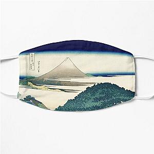 Hokusai The coast of seven leagues in Kamakura by the Japanese ukiyo-e artist Nature painting HD HIGH QUALITY Flat Mask