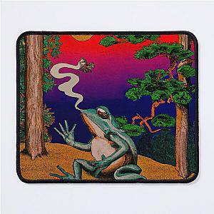 Ukiyo-e Painting of Frog Smoking Mouse Pad