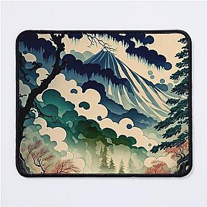 Ukiyo e style Landscape Mouse Pad