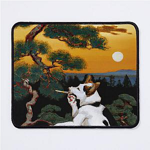 Ukiyo-e Painting of Dog Smoking Mouse Pad