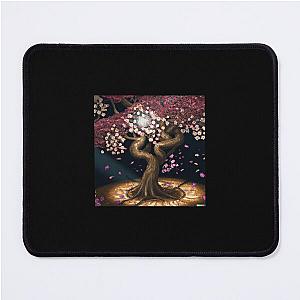 ukiyo-e radiant cherry blossom healthy tree illuminated in an enchanted forest Mouse Pad