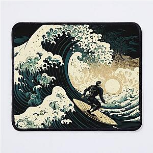 Surfer of the great Wave Ukiyo-E Mouse Pad